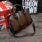 Artsivaris Men Vintage Leather Business Briefcase Brown Attache Laptop Bag