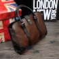 Artsivaris Men Vintage Leather Business Briefcase Brown Attache Laptop Bag