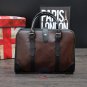 Artsivaris Men Vintage Leather Business Briefcase Brown Attache Laptop Bag