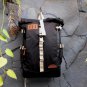 Stylish Roll Top 14" Laptop Macbook Bag Retro Travel School Backpack