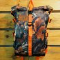 Stylish Roll Top 14" Laptop Macbook Bag Retro Travel School Backpack