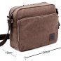 Artsivaris Men Canvas Multifunction Messenger Bag Travel Medium Satchel Bag