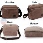 Artsivaris Men Canvas Multifunction Messenger Bag Travel Medium Satchel Bag