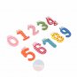 10 pcs Wooden Fridge Magnet 0-9 Number Refrigerator Learning Multicolor Toys