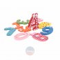 10 pcs Wooden Fridge Magnet 0-9 Number Refrigerator Learning Multicolor Toys