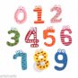 10 pcs Wooden Fridge Magnet 0-9 Number Refrigerator Learning Multicolor Toys
