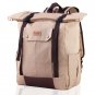 Stylish Vintage Roll Top Backpack Laptop 14" Notebook Travel School Awesome Bag