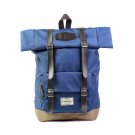 Stylish Roll Top Backpack Laptop 14" Macbook Pro Bag Vintage School Rucksack