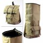 Stylish Roll Top Backpack Laptop 14" Macbook Pro Bag Vintage School Rucksack