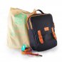 Stylish Men Women Canvas Backpack 13 Laptop Business Briefcase Travel School Bag