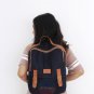 Stylish Men Women Canvas Backpack 13 Laptop Business Briefcase Travel School Bag