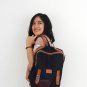 Stylish Men Women Canvas Backpack 13 Laptop Business Briefcase Travel School Bag