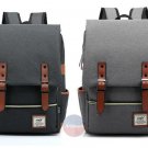 Stylish Men Women Canvas 14" Laptop Computer Backpack School Travel Rucksack