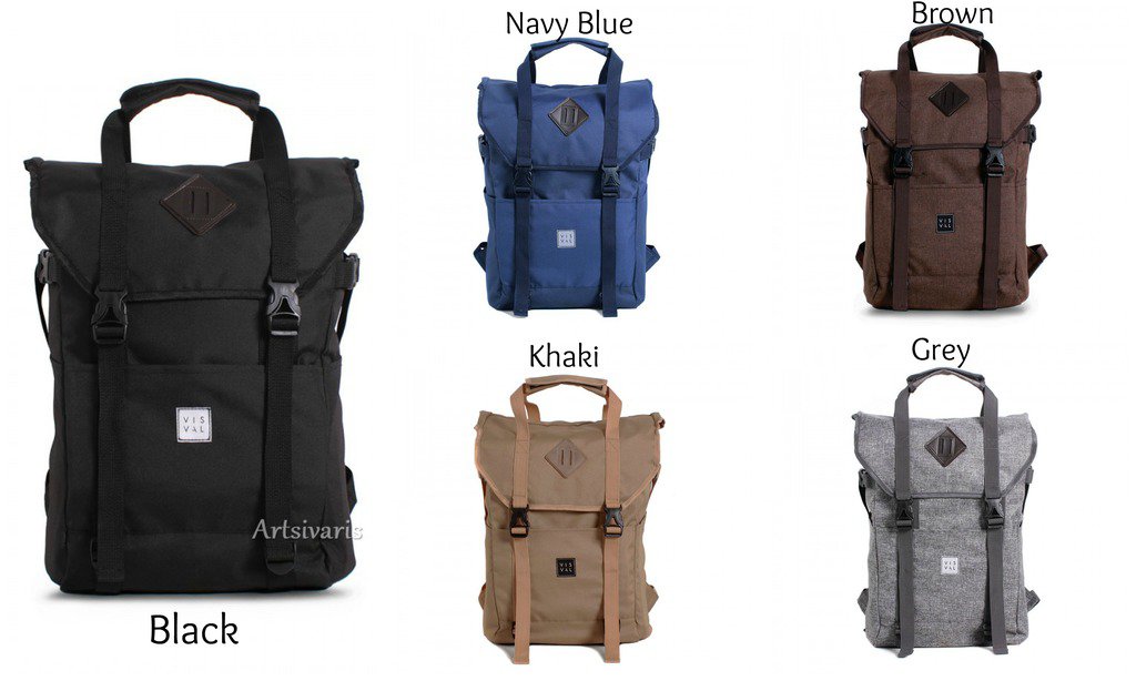 Stylish Poly 15" Laptop Waterproof Backpack Awesome Travel Sport Vintage Bag