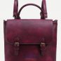 Artsivaris Vintage Leaather Burgundy Backpack Travel School College Bag Rucksack