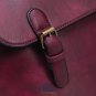 Artsivaris Vintage Leaather Burgundy Backpack Travel School College Bag Rucksack