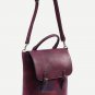 Artsivaris Vintage Leaather Burgundy Backpack Travel School College Bag Rucksack