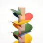A Set Marble Ball Drop Tree Kids Track Game Assembly Baby Smart Toy Blocks Gifts