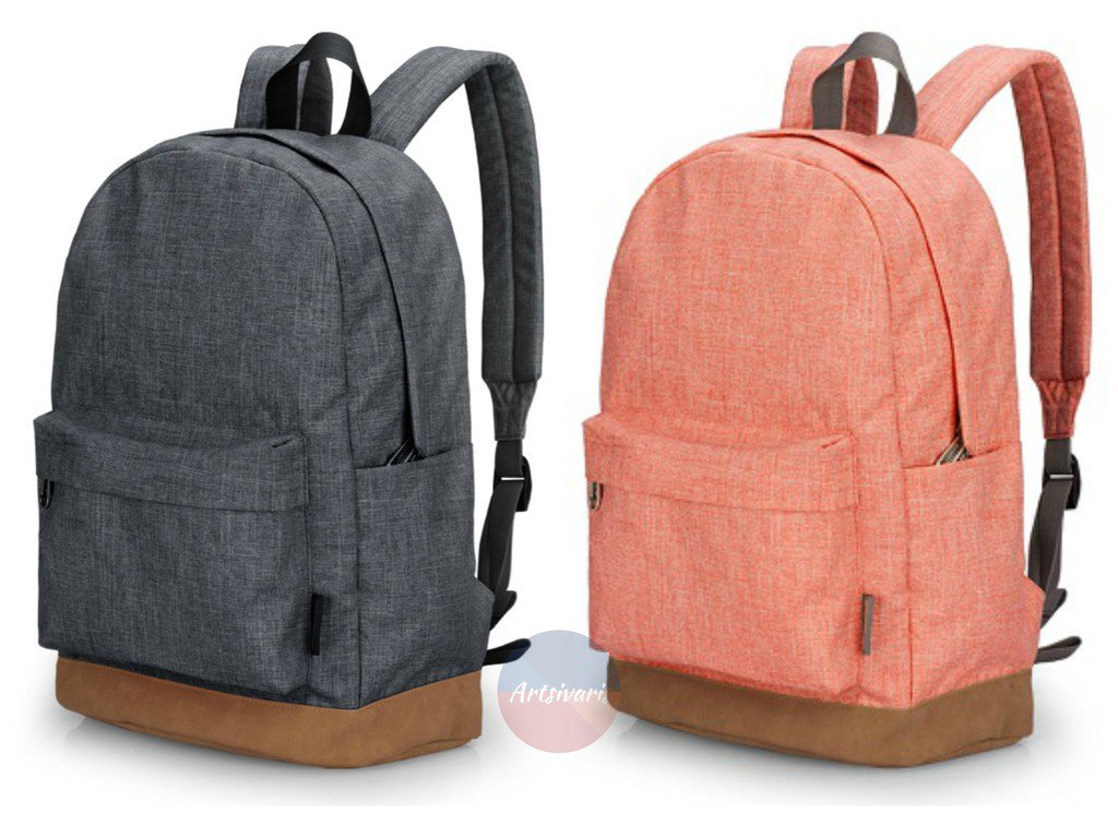 Stylish Men Women Canvas Backpack School College 14" Laptop Rucksack Travel Bag