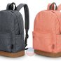 Stylish Men Women Canvas Backpack School College 14" Laptop Rucksack Travel Bag