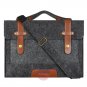 Felt Laptop Sleeve 11 - 15.6" Shoulder Bag Cover Netbook Handbag MacBook Case