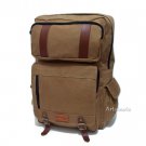 Stylish Canvas 14" Laptop Waterproof Backpack Casual Bag Travel School Satchel
