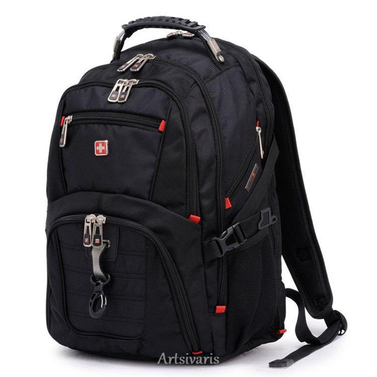 Waterproof Swiss 15.6 Laptop Computer Backpack School Travel Commute Work Bag