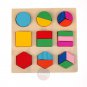 NEW Wooden Geometry Educational Toys Baby Kids Learning Smart Puzzle Gift