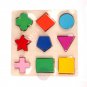 NEW Wooden Geometry Educational Toys Baby Kids Learning Smart Puzzle Gift