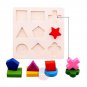 NEW Wooden Geometry Educational Toys Baby Kids Learning Smart Puzzle Gift