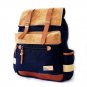 Stylish Vintage Canvas Backpack 14" Laptop Satchel Travel Hiking School Book Bag