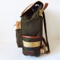 Stylish Vintage Canvas Backpack 14" Laptop Satchel Travel Hiking School Book Bag