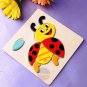 NEW Wooden Blocks Animals Cartoon Puzzle Kids Baby Educational Vocabulary Toys