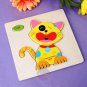 NEW Wooden Blocks Animals Cartoon Puzzle Kids Baby Educational Vocabulary Toys