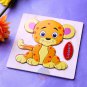 NEW Wooden Blocks Animals Cartoon Puzzle Kids Baby Educational Vocabulary Toys