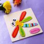 NEW Wooden Blocks Animals Cartoon Puzzle Kids Baby Educational Vocabulary Toys