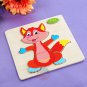 NEW Wooden Blocks Animals Cartoon Puzzle Kids Baby Educational Vocabulary Toys