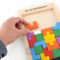 Wooden Tangram Brain Teaser Puzzle Toys Tetris Game Educational Kid's Play Toy