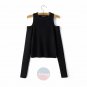 Artsivaris Women Sweaters Open Shoulder Pullover Sexy Knitted Fashion Tops