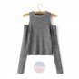 Artsivaris Women Sweaters Open Shoulder Pullover Sexy Knitted Fashion Tops