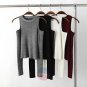 Artsivaris Women Sweaters Open Shoulder Pullover Sexy Knitted Fashion Tops