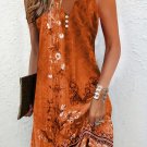Floral Print Sleeveless Dress, Casual , Women's Clothing, SMALL Floral Print Sleeveless Dress, Casual , Women's Clothing, SMALL