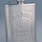 Jack Daniel's 3 oz Embossed Label Flask -Authentic & Licensed Gift Boxed