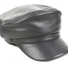 New Men's 100% Real Leather military Hat / Leather Trilby