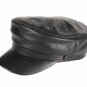 New Men's (Unisex) 100% Genuine Leather Police Hat, Newsboy caps ,Navy hat