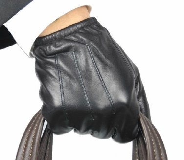 New Police Tactical Genuine leather Black/Brown Gloves / Driver Gloves