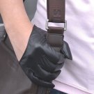 New Men's 100%Genuine Leather Punk Rock Semi-palm Gloves / Police Driving Gloves