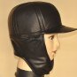 Men's 100% Real Leather Black Protect Ear Hat/ Dual style hat