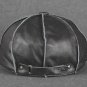 High-grade first layer Black Brown Cowhide Leather Newsboy Cabbie cap Golf Hat