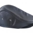 New Men's Real Leather Gatsby Flat Ivy Cap Cabbie Hat Newsboy